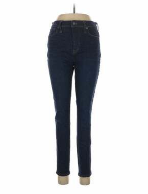 Madewell 9" Mid-Rise Skinny Jeans in Dark Indigo Size 30